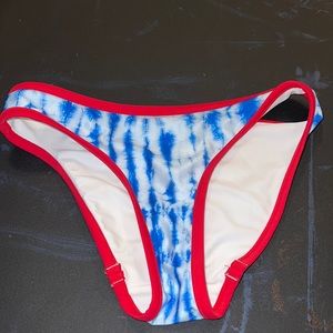 Chubbies xs womens juniors swim bottom red white blue